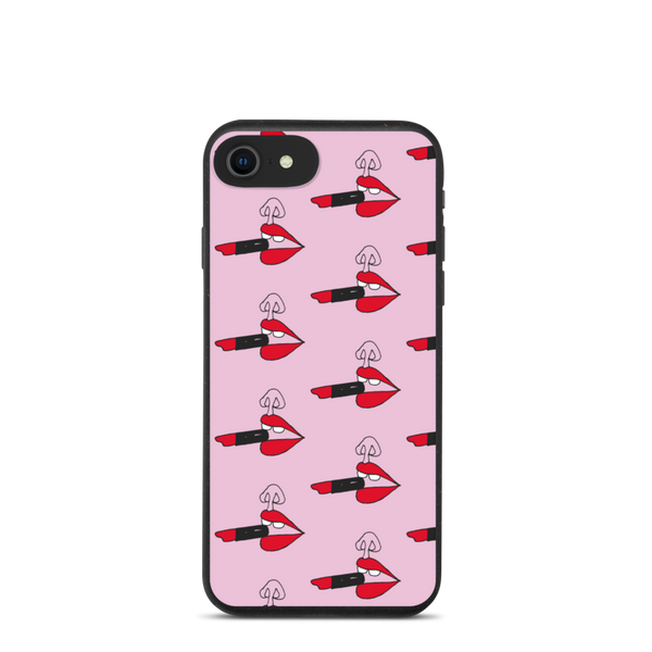RED MY LIPS! Biodegradable phone case